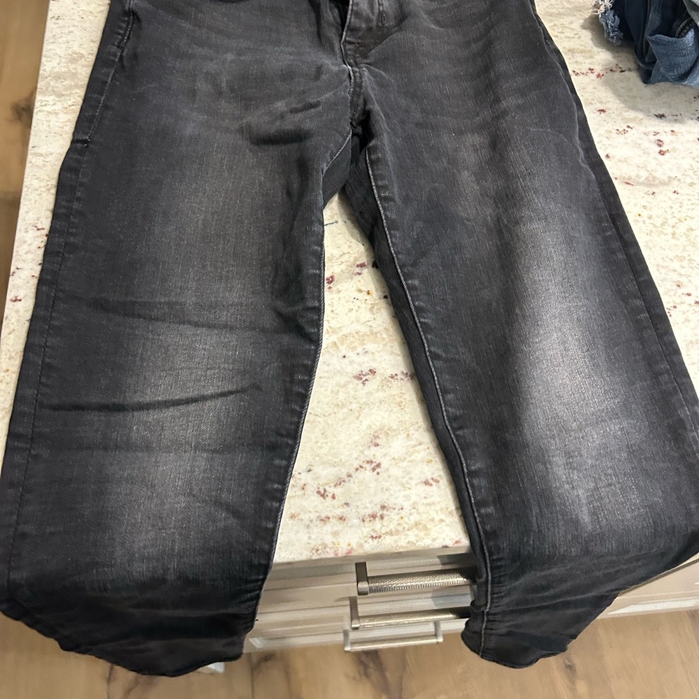 Buffalo David Bitton Black Skinny Jeans with a Worn-In Look
